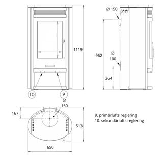 Täljstenskamin Arktis 8