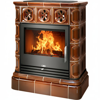 Kakelkamin SKOTIA 12kW - Brun