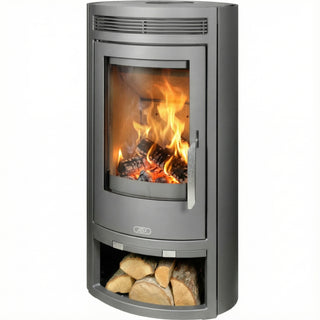 Braskamin Arktis 4 - Stål (Grå)