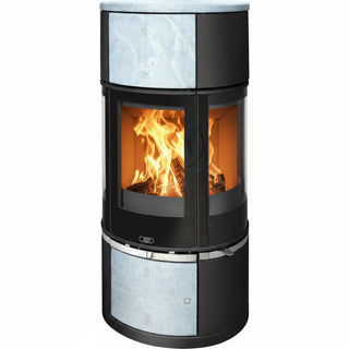 Braskamin Atrium 6 - täljsten och sidoglas