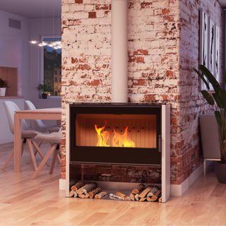 Braskamin lupo-L 11kW vit