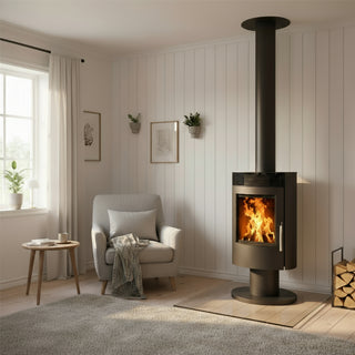 Braskamin Tartu 5 Stål Roterande