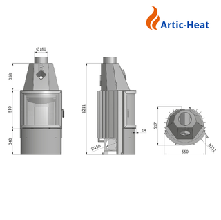Insatskamin Prisma MR