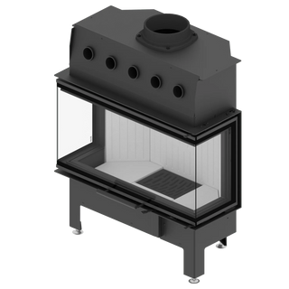 Einsatzofen - Albero AL14C - mit dreiseitigem Glas