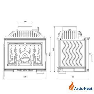Insatskamin Kawmet W17 deco 12,3kW