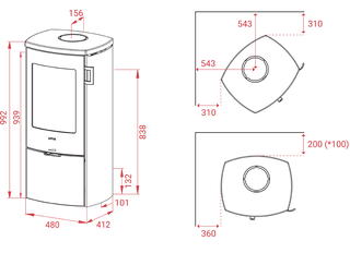Holzofen Lotus Mondo 30 