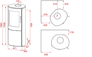 Holzofen Lotus Mira 3 