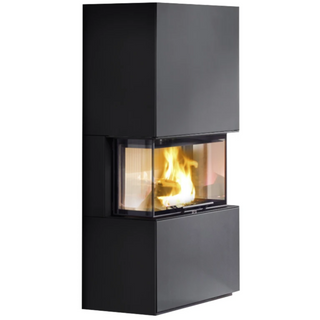 Murspis Olsberg Osorno svart stål 8kw