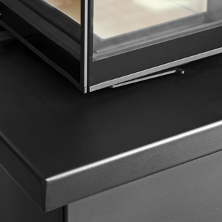 Murspis Olsberg Osorno svart stål 8kw