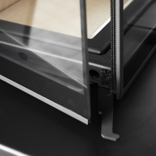 Murspis Olsberg Osorno svart stål 8kw