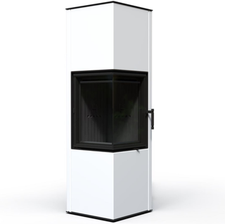 Braskamin SIGA-vit, svart