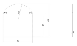 Bodenplatte aus Glas - Athina