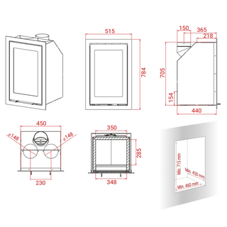 Kamineinsatz Lotus H700 