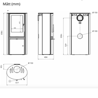 Braskamin RENO - Stål