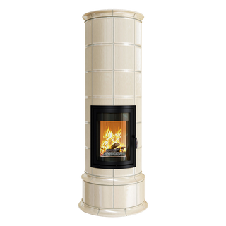 Kakelugn med java färgad kakel