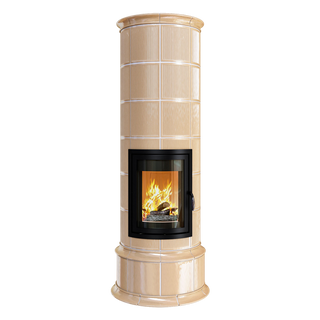 Kakelugn med cashmere
 färgad kakel