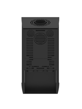 Braskamin Lupo-S Hitze (svart) 6,5 kW