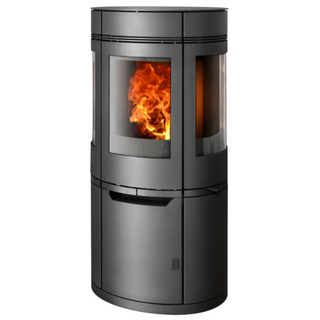 Braskamin med sidoglas YUNKO