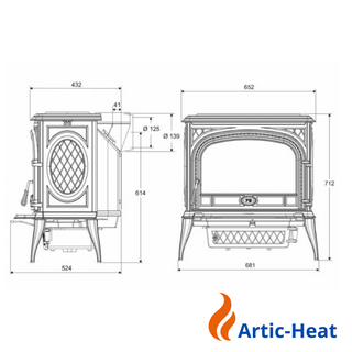 Gusseisenofen S5 (11,3 kW)
