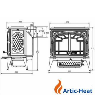 Gusseisenofen S9 (11,3 kW)