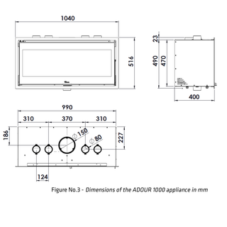 Lacunza Adour 1000 Med/utan fläktsystem