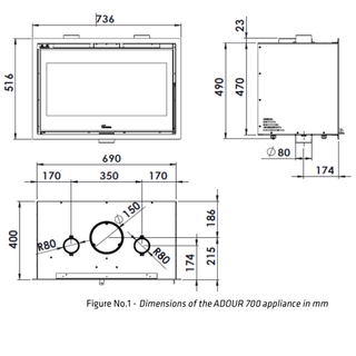 Lacunza Adour 700 Med/utan fläktsystem