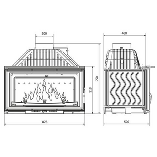 Kamineinsatz W15 16,3kw