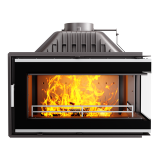 Insatskamin Kawmet W16 Högerhörn 13,4 kW (Vit ram)