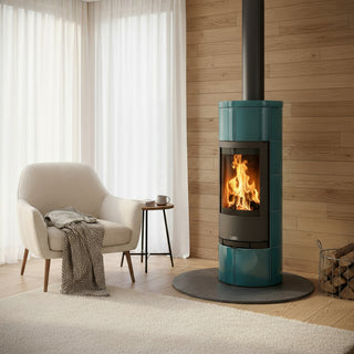 Kakelkamin - Kastilie aquamarine