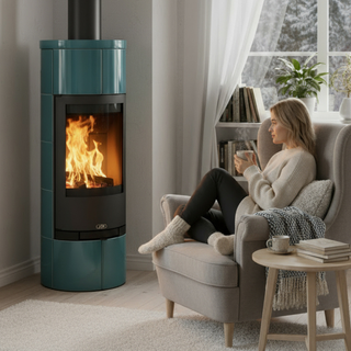 Kakelkamin - Kastilie aquamarine