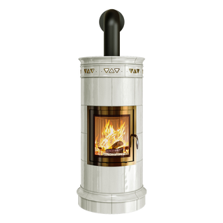 Kakelugn Bella Rosa 11 Viva (Kräm/vit)