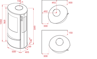 Kaminofen LIVA 5 mit Seitenglas