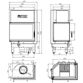Einsatzofen ALBERO-AL 11kw
