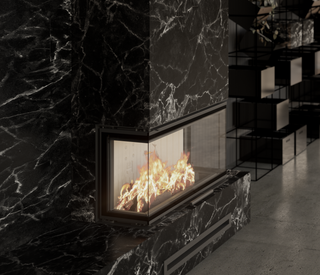 Einsatzofen - Albero AL14C - mit dreiseitigem Glas