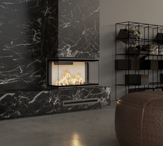 Einsatzofen - Albero AL14C - mit dreiseitigem Glas